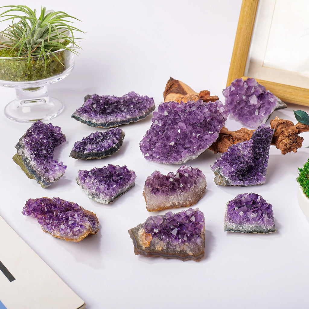 Uruguayan Amethyst Cluster – 1kg Natural Crystal of Serenity &amp; Light