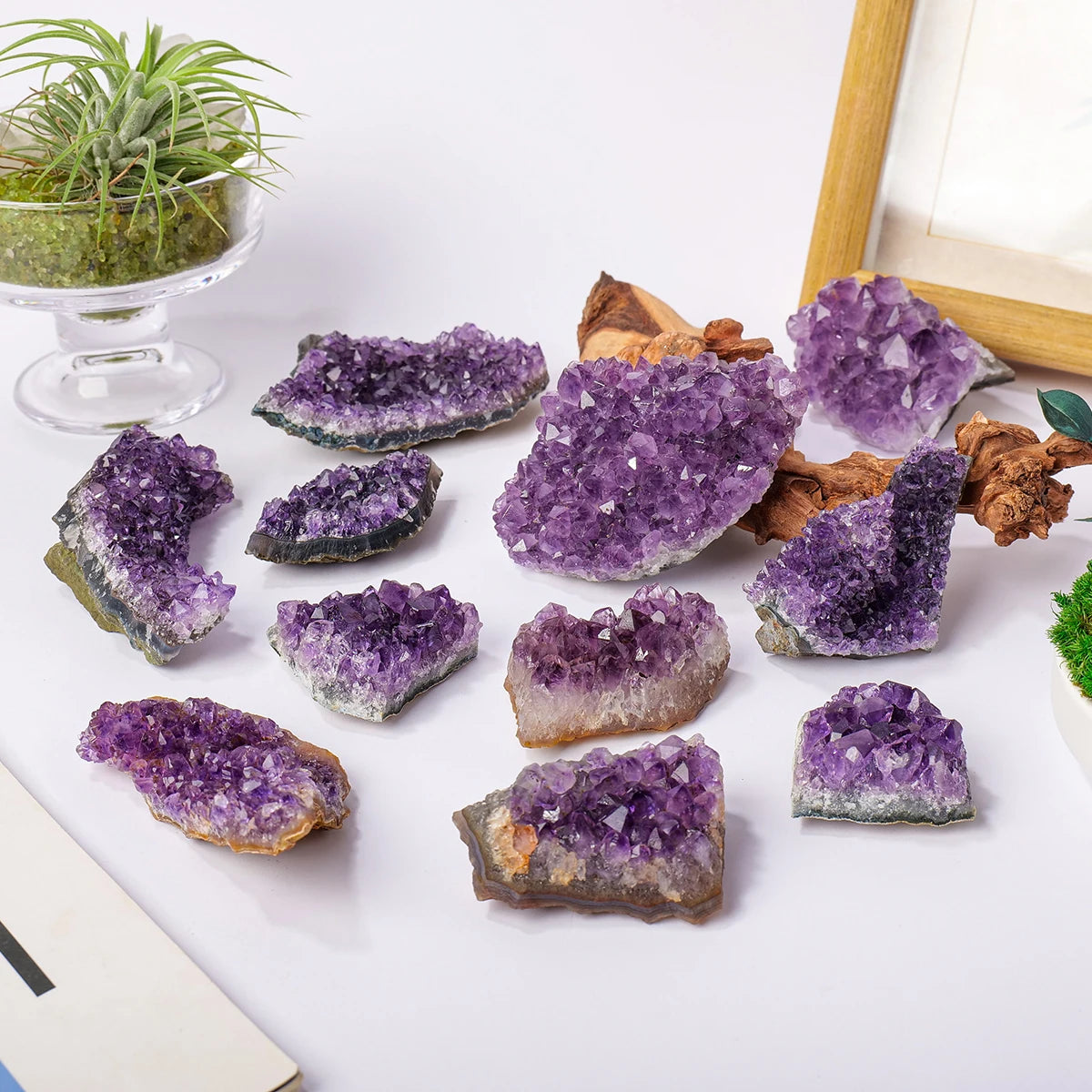 Uruguayan Amethyst Cluster – 1kg Natural Crystal of Serenity &amp; Light
